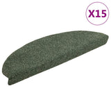 Vidaxl trapmatten zelfklevend 15 stuks 65x21x4 cm groen halfrond groot - afbeelding 2