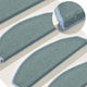 Vidaxl trapmatten 15 st 65x24x4 cm zeeblauw halfrond groot