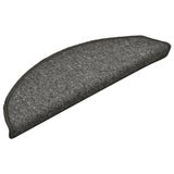 Vidaxl trapmatten 15 st 56x17x3 cm grijs en zwart halfrond - afbeelding 3