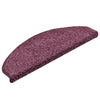 Vidaxl trapmatten 15 st 65x21x4 cm donkerpaars halfrond groot