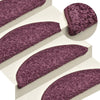 Vidaxl trapmatten 15 st 65x21x4 cm donkerpaars halfrond groot