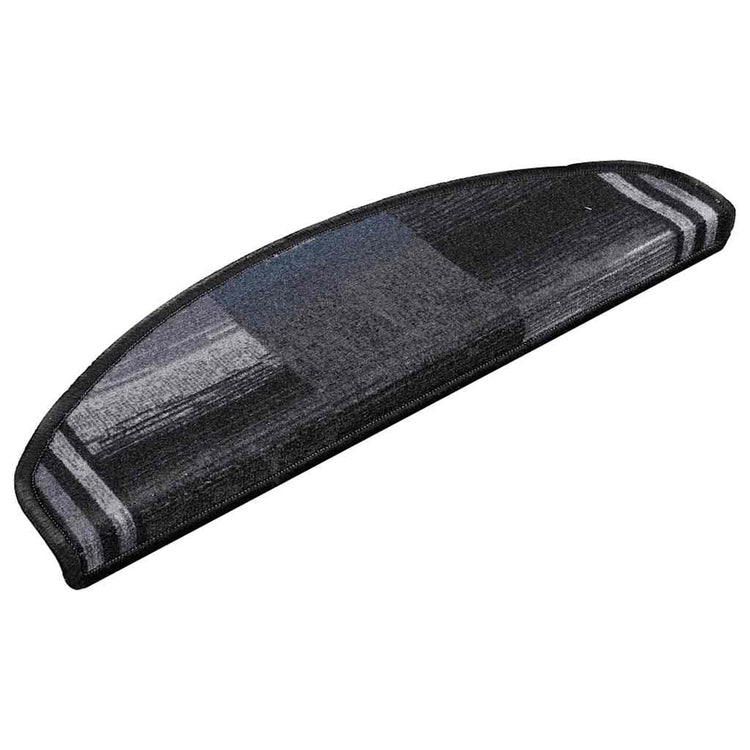 Vidaxl trapmatten zelfklevend 15 st 65x21x4 cm zwart en grijs