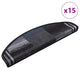 Vidaxl trapmatten zelfklevend 15 st 65x21x4 cm zwart en grijs
