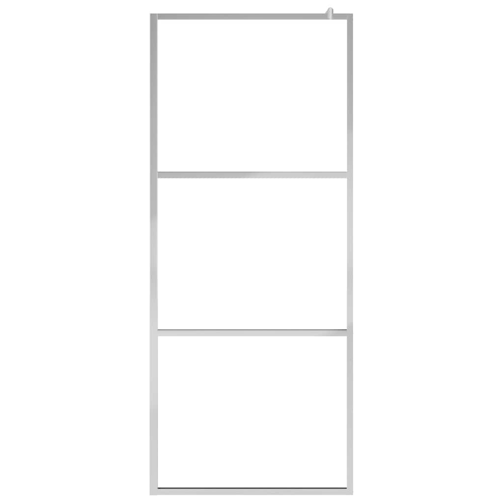 Vidaxl inloopdouchewand halfmat 80x195 cm esg-glas