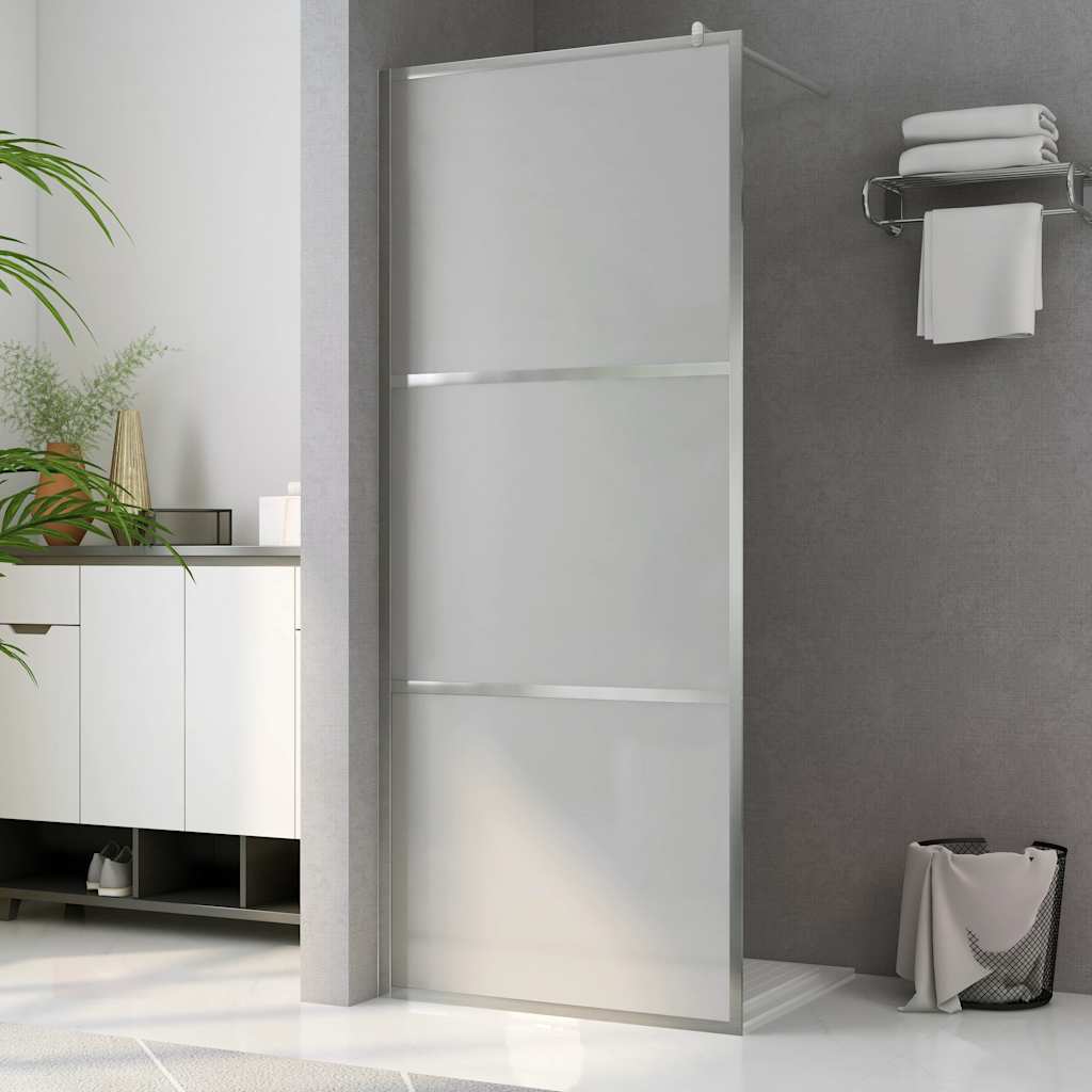Vidaxl inloopdouchewand mat 80x195 cm esg-glas