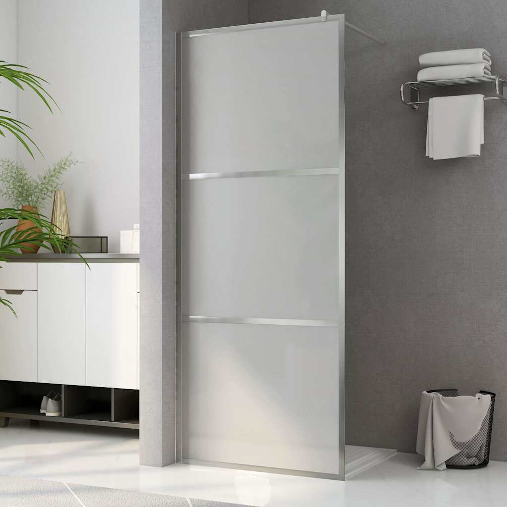 Vidaxl inloopdouchewand mat 100x195 cm esg-glas