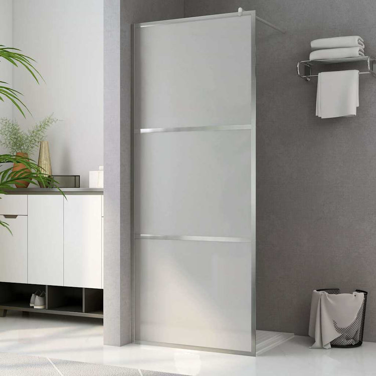 Vidaxl inloopdouchewand mat 100x195 cm esg-glas