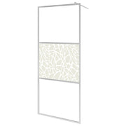Vidaxl inloopdouchewand met stenenmotief 100x195 cm esg-glas - afbeelding 2