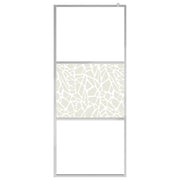 Vidaxl inloopdouchewand met stenenmotief 100x195 cm esg-glas - afbeelding 3