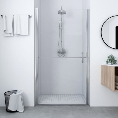 Vidaxl douchedeur 81x195 cm gehard glas