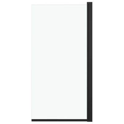 Vidaxl douchewand 68x130 cm esg zwart