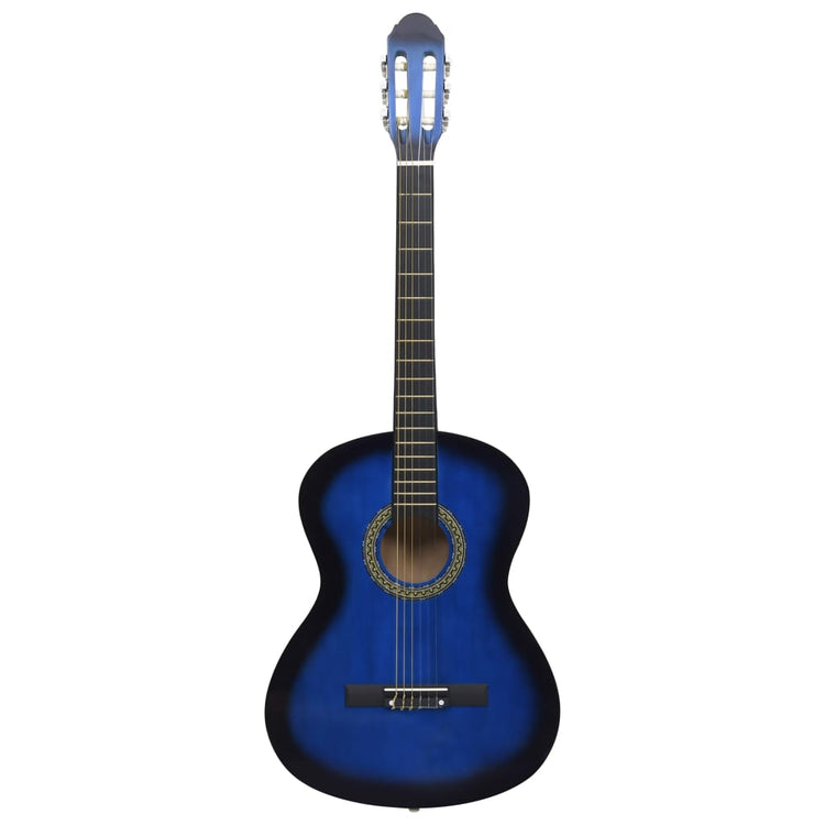 Vidaxl gitaar klassiek beginner met tas 4 4 39 blauw