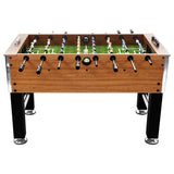 VidaXL Voetbaltafel 60 kg 140x74,5x87,5 cm staal lichtbruin en zwart - afbeelding 2