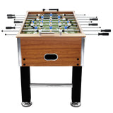 VidaXL Voetbaltafel 60 kg 140x74,5x87,5 cm staal lichtbruin en zwart - afbeelding 3