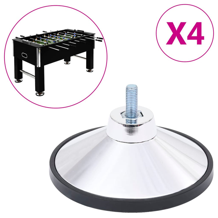 Vidaxl voetbaltafelpoten 4 st chroom m10