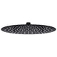 Vidaxl regendouchekop rond 30 cm roestvrij staal zwart
