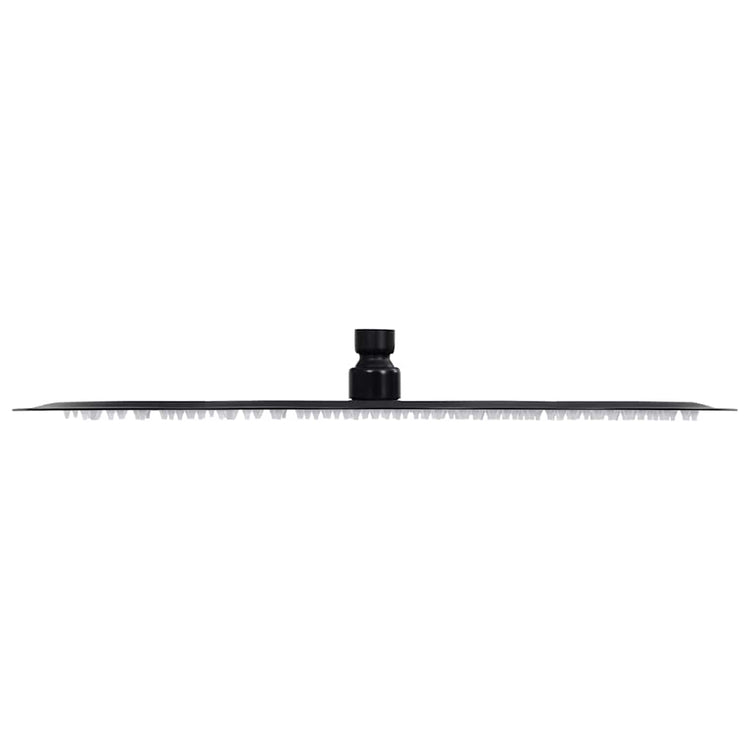 Vidaxl regendouchekop rond 40 cm roestvrij staal zwart