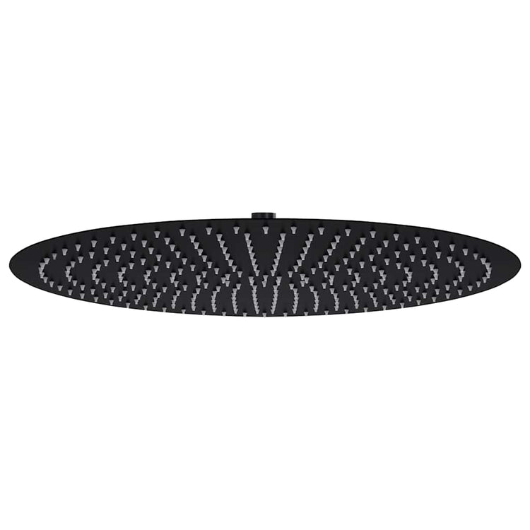 Vidaxl regendouchekop rond 50 cm roestvrij staal zwart