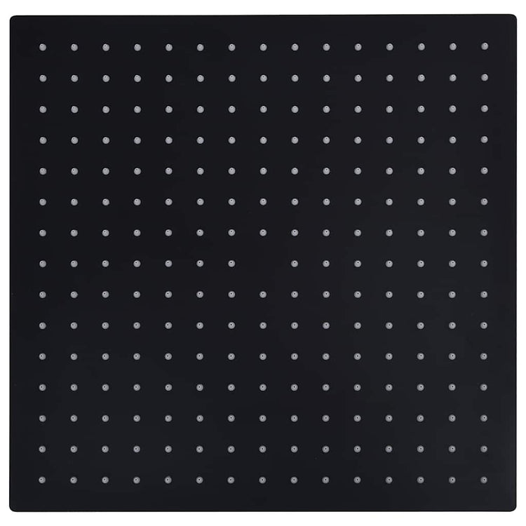 Vidaxl regendouchekop vierkant 40x40 cm roestvrij staal zwart