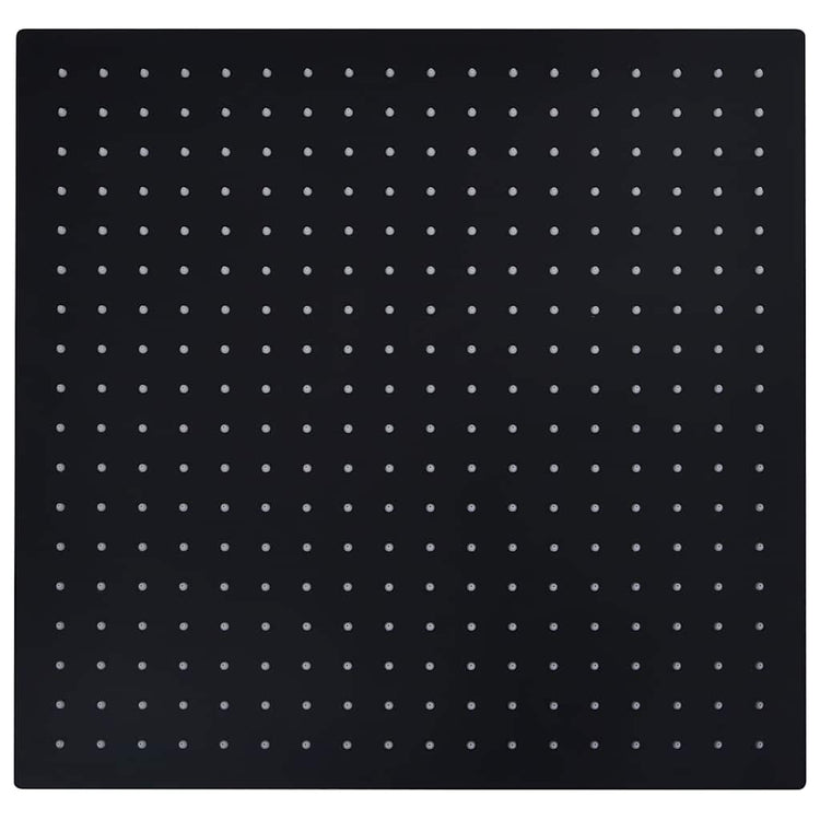 Vidaxl regendouchekop vierkant 50x50 cm roestvrij staal zwart
