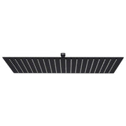 Vidaxl regendouchekop rechthoekig 50x30 cm roestvrij staal zwart - afbeelding 1