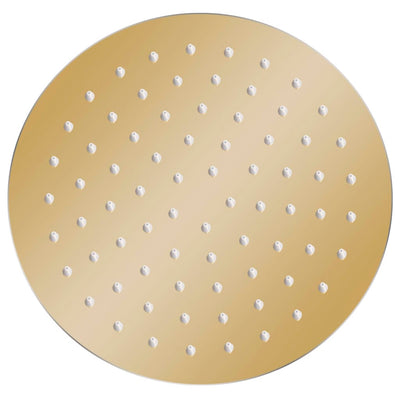Vidaxl regendouchekop rond 20 cm roestvrij staal goudkleurig
