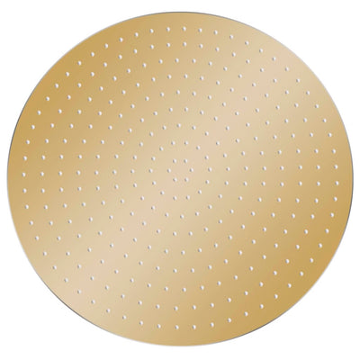 Vidaxl regendouchekop rond 40 cm roestvrij staal goudkleurig