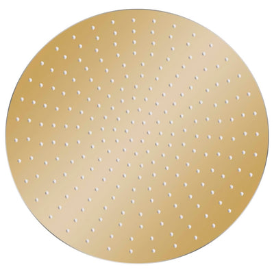 Vidaxl regendouchekop rond 50 cm roestvrij staal goudkleurig