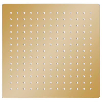 Vidaxl regendouchekop vierkant 25x25 cm roestvrij staal goudkleurig