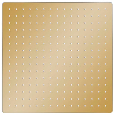 Vidaxl regendouchekop vierkant 40x40 cm roestvrij staal goudkleurig