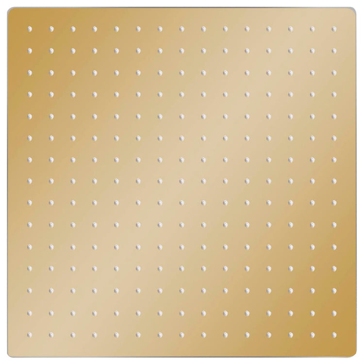 Vidaxl regendouchekop vierkant 40x40 cm roestvrij staal goudkleurig