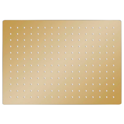 Vidaxl regendouchekop rechthoekig 40x30 cm roestvrij staal goudkleurig
