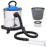 Vidaxl asstofzuiger met hepa filter 1200 w 20 l roestvrij staal - afbeelding 1