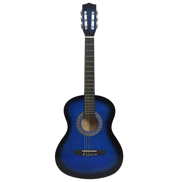 Vidaxl gitaar klassiek beginner met tas 3 4 36 blauw