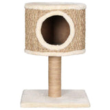 Vidaxl kattenmeubel met huis en krabpaal 52 cm zeegras - afbeelding 3