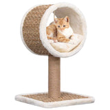 Vidaxl kattenmeubel met tunnel en speeltje 56 cm zeegras - afbeelding 1