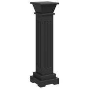 Vidaxl plantenstandaard klassieke zuil vierkant 17x17x66 cm mdf zwart - afbeelding 2