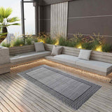 Vidaxl buitenkleed 80x150 cm pp grijs - afbeelding 1