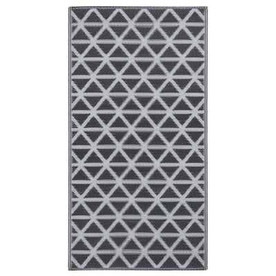 Vidaxl buitenkleed arakil 80x150 cm pp zwart