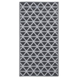 Vidaxl buitenkleed arakil 120x180 cm pp zwart - afbeelding 2