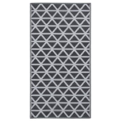 Vidaxl buitenkleed arakil 120x180 cm pp zwart