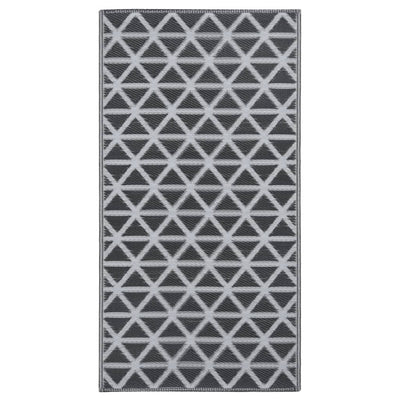 Vidaxl buitenkleed arakil 190x290 cm pp zwart