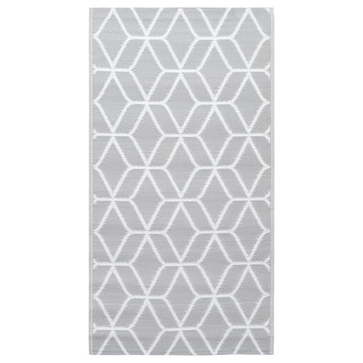 Vidaxl buitenkleed arakil 120x180 cm pp grijs