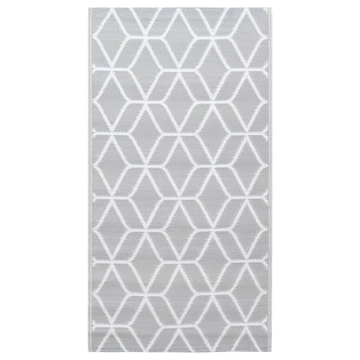 Vidaxl buitenkleed arakil 190x290 cm pp grijs