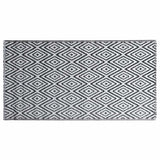 Vidaxl buitenkleed arakil 80x150 cm pp wit en zwart - afbeelding 3