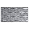 Vidaxl buitenkleed arakil 80x150 cm pp wit en zwart