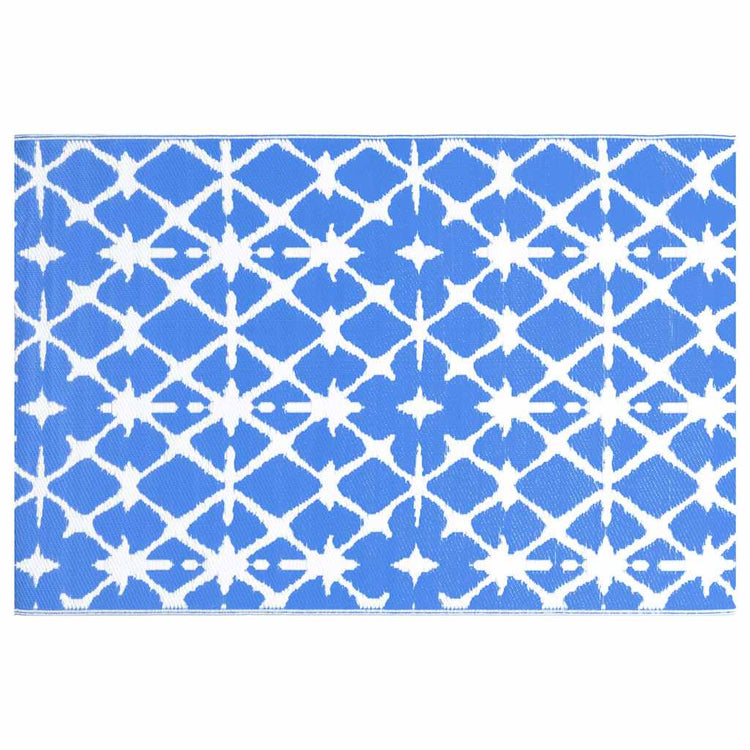 Vidaxl buitenkleed arakil 160x230 cm pp blauw en wit