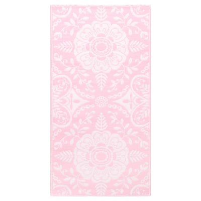 Vidaxl buitenkleed arakil 80x150 cm pp roze