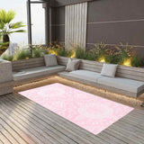 Vidaxl buitenkleed arakil 80x150 cm pp roze - afbeelding 1