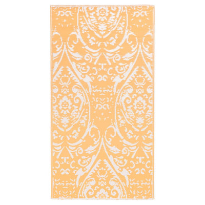 Vidaxl buitenkleed arakil 120x180 cm pp oranje en wit